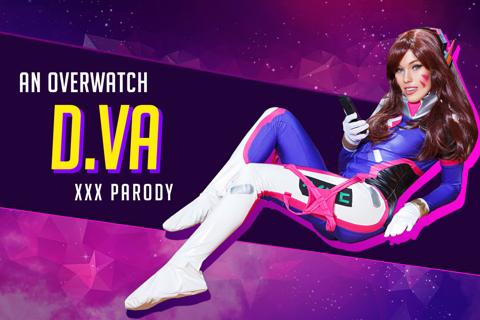 Megan Rain in VR Cosplay X set DVA Overwatch