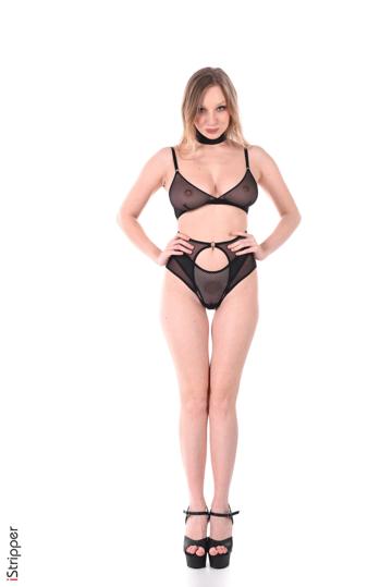 Annie in Istripper set All Natural In Black