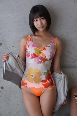 Riku Minato in All Gravure set Orange Flavored