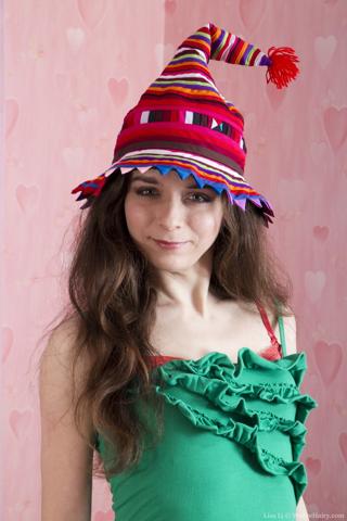 Lisa Li in We Are Hairy set Lisa Li strips naked on her festive sofa