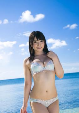 Ai Uehara in All Gravure set Crystal Blue 1