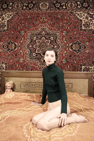 Liza in Nude In Russia set Soviet Carpet