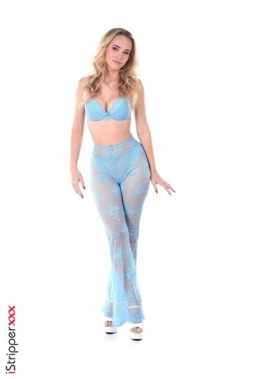 Athena Fleurs in Istripper set Charming Bluette