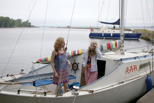 Eva and Alexandra K in Nude In Russia set Boat Escapades