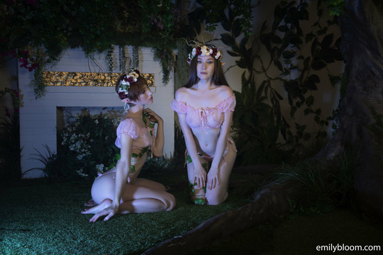 Emily Bloom and Alice in The Emily Bloom set Forest Nymphs