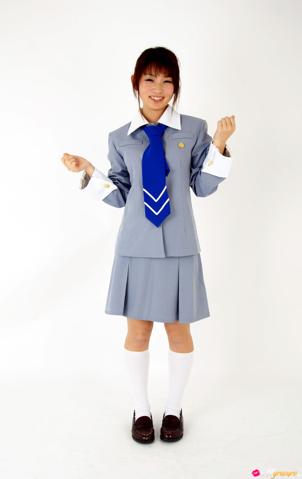 Miyu in All Gravure set Uniform