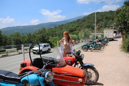 Xenia in Nude In Russia set Scooters And Motorcycles Of The Eastern Bloc