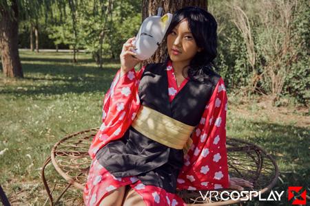 Mai Thai in VR Cosplay X set Kimetsu No Yaiba Makomo